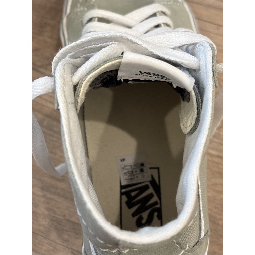 Vans Sk8-Hi VN0A4U3B8SU Sage Green Suede Canvas Women's Size 7 - Picture 8 of 10